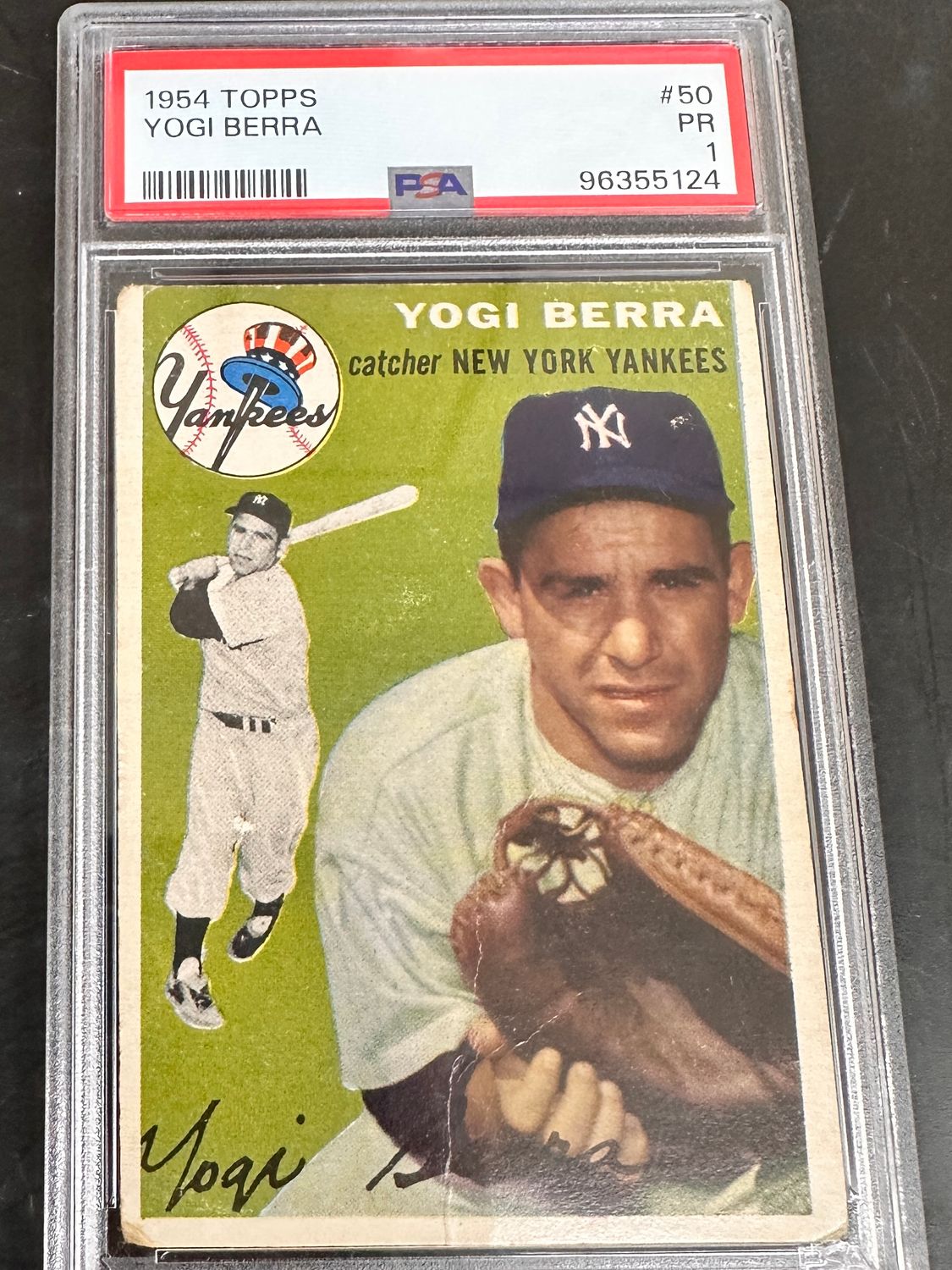 1954 Topps #50 Yogi Berra PSA 1