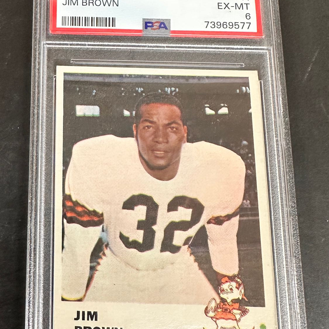 1961 Fleer #11 Jim Brown PSA 6