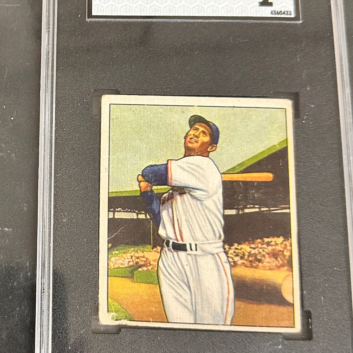 1950 Bowman #98 Ted Williams SGC 1 Nicer!