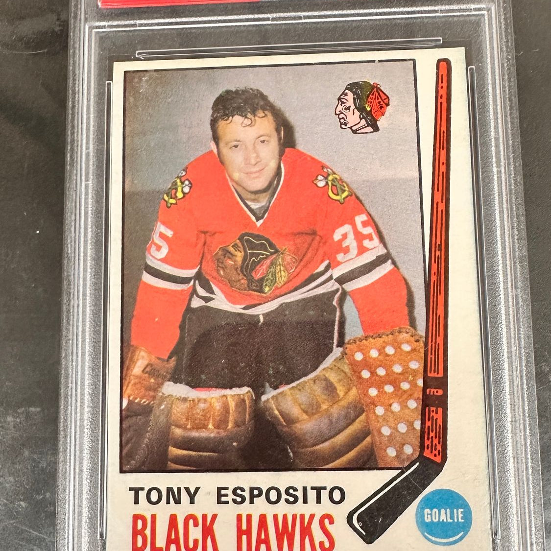 1969 Opeechee #138 Tony Esposito rookie PSA 7