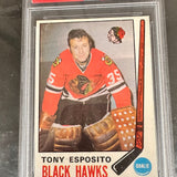 1969 Opeechee #138 Tony Esposito rookie PSA 7