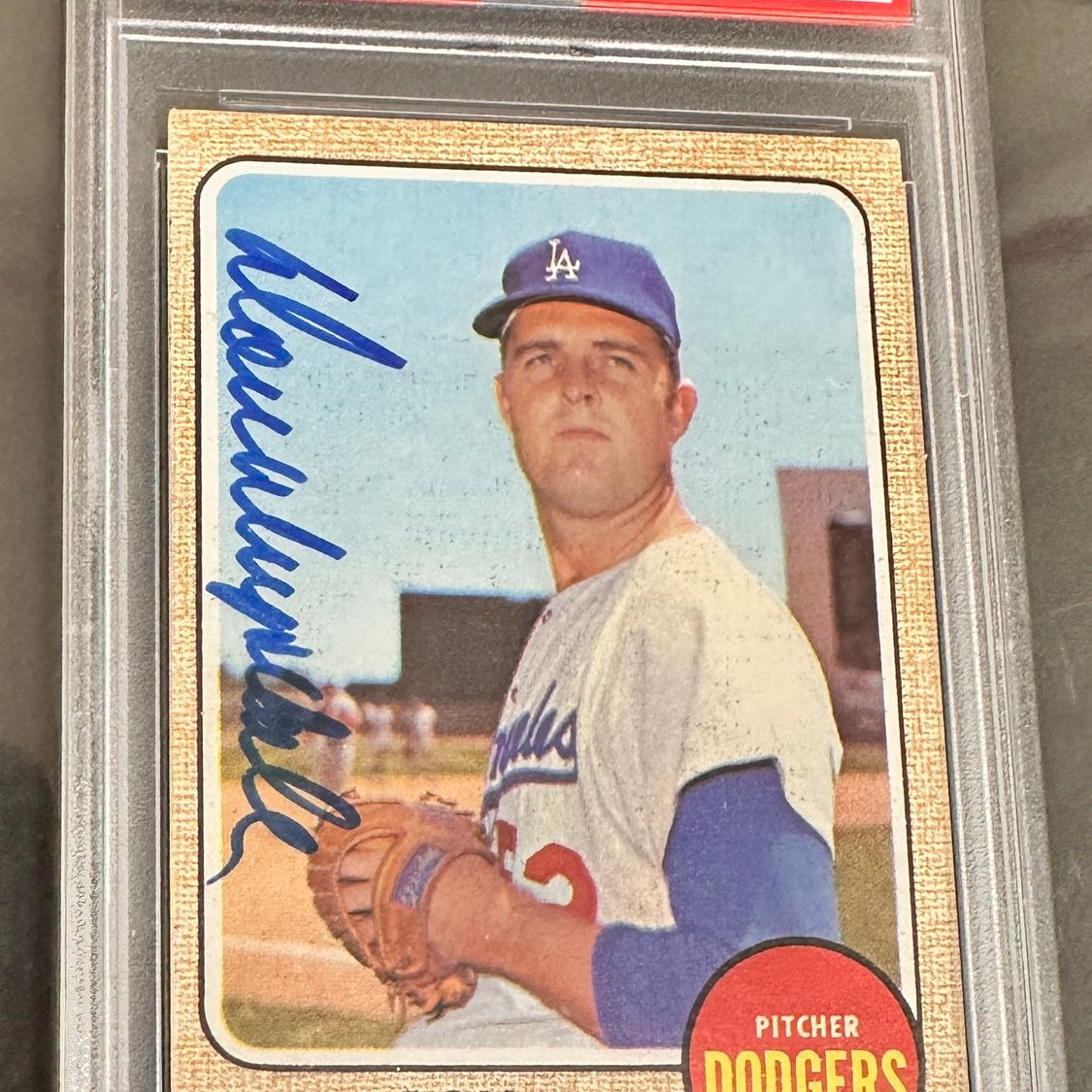 1968 Topps #145 Don Drysdale autograph PSA 10