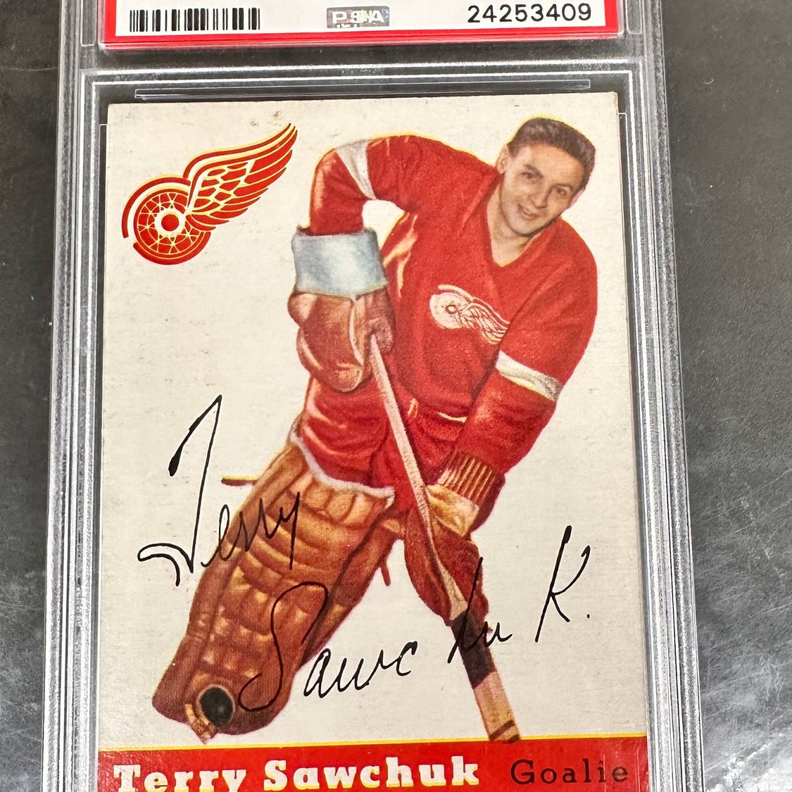 1954 Topps #58 Terry Sawchuk PSA 4