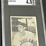 1948 Bowman #5 Bob Feller SGC 4.5