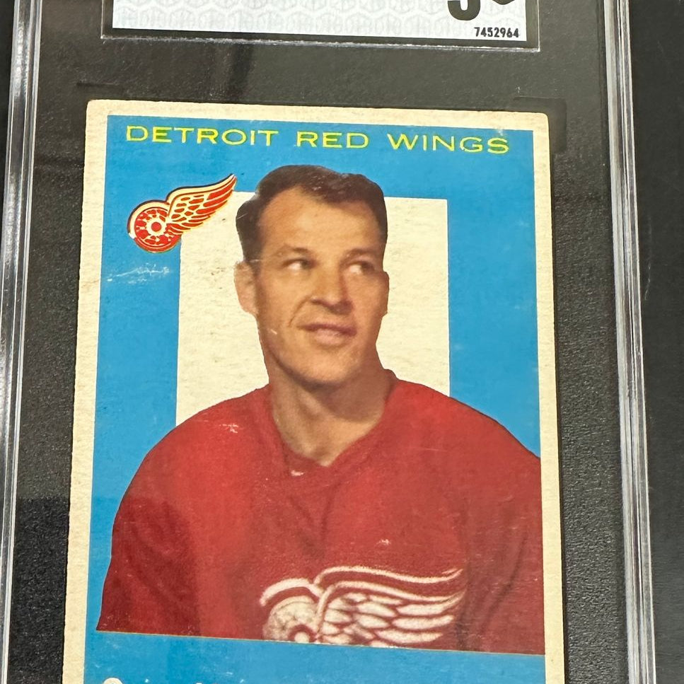 1959 Topps #63 Gordie Howe SGC 3