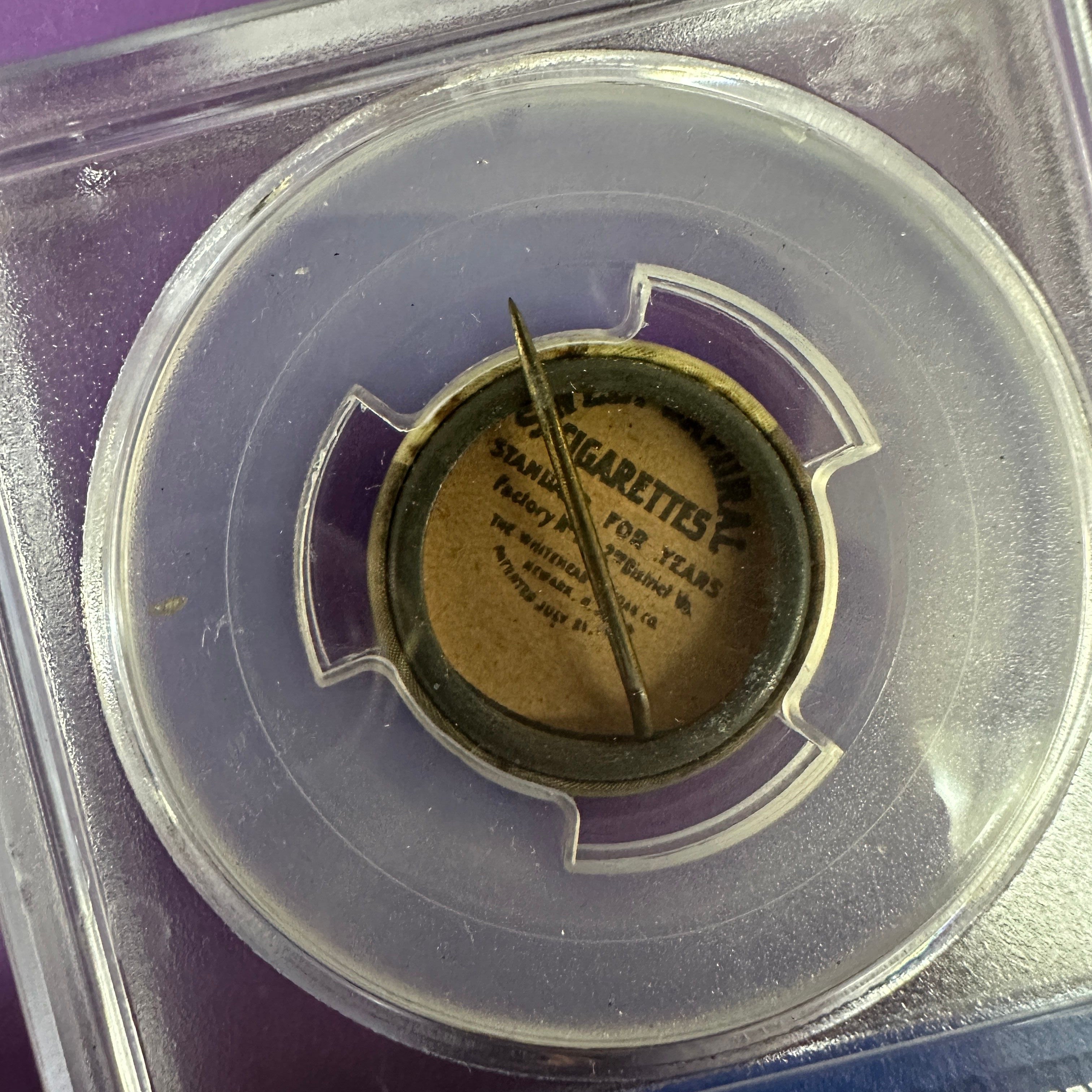 1910 Sweet Caporal Pin Rube Marquard NY Giants PSA 5