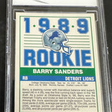 1989 Score #257 Barry Sanders BCCG Graded 10 Gem Mint