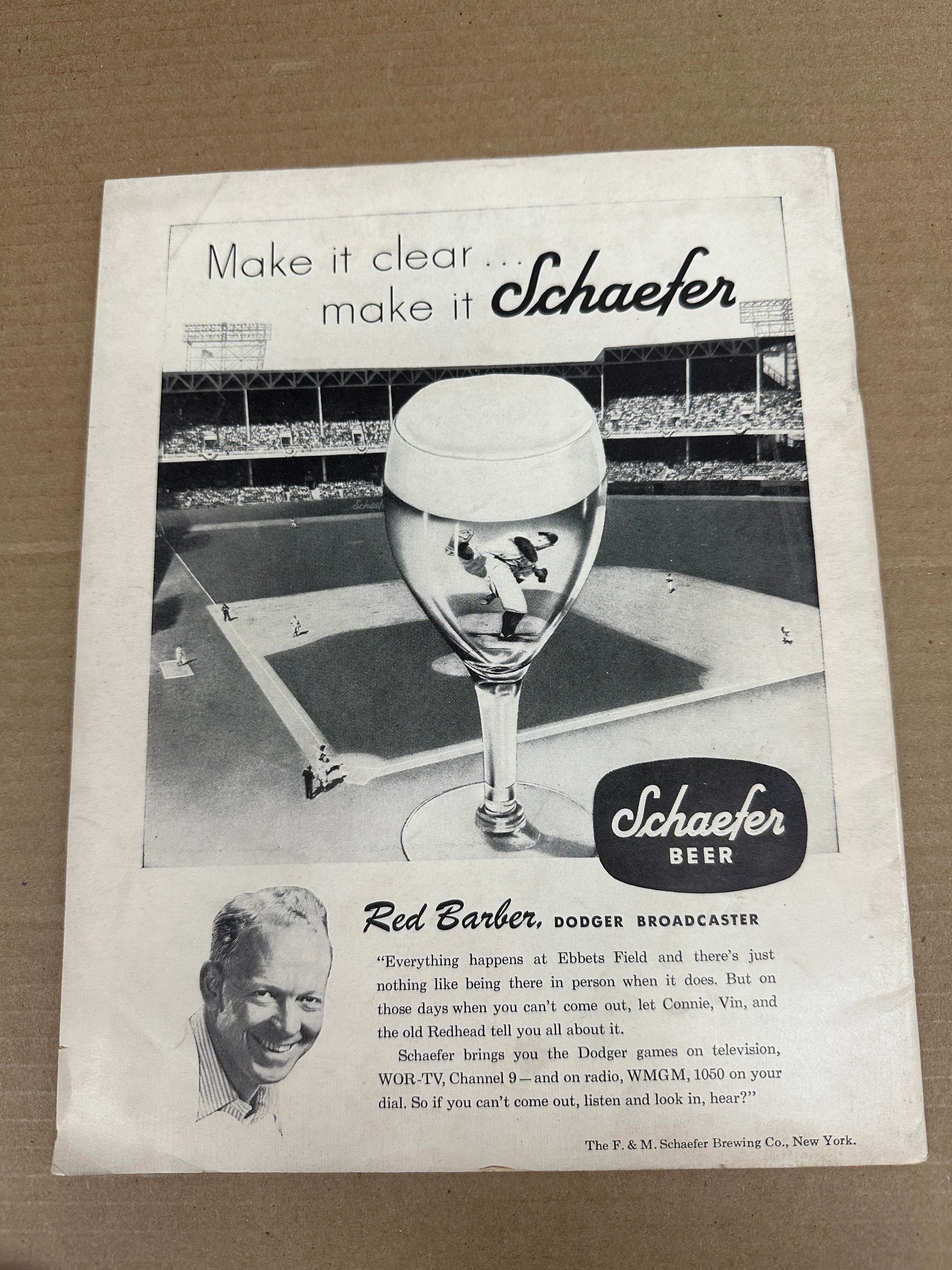 1952 Brooklyn Dodgers Yearbook Nr Mint