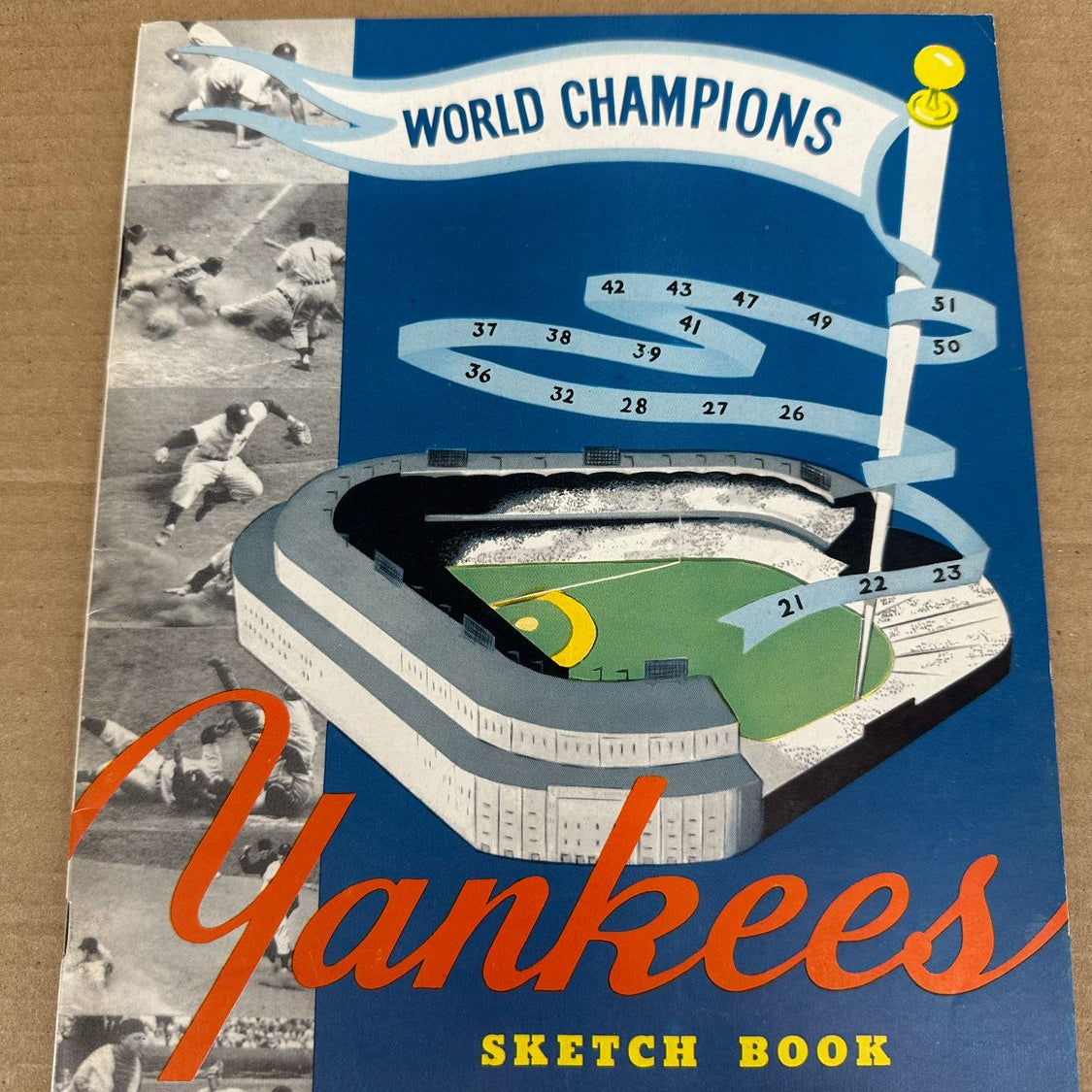 1952 NY Yankees Sketchbook Nr Mint