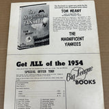 1954 NY Yankees Yearbook Ex/Mint