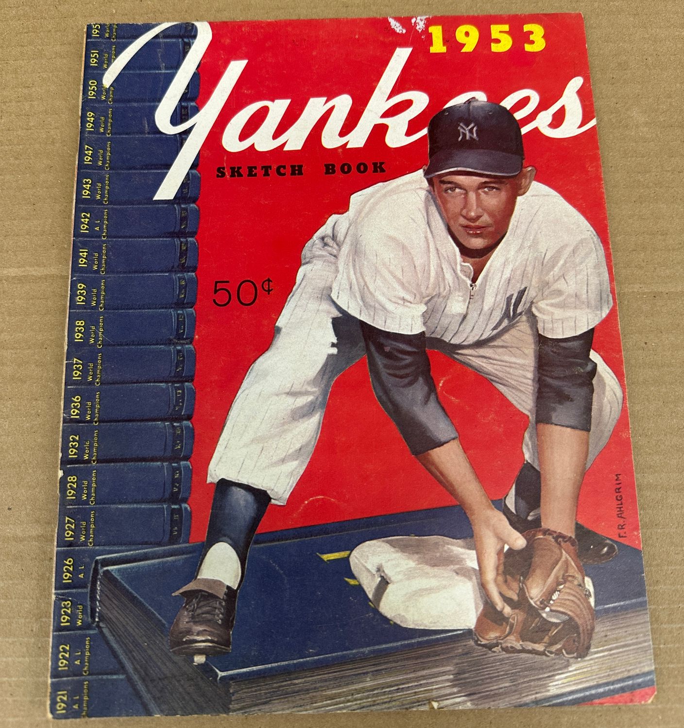 1953 NY Yankees Sketchbook Ex/Mint