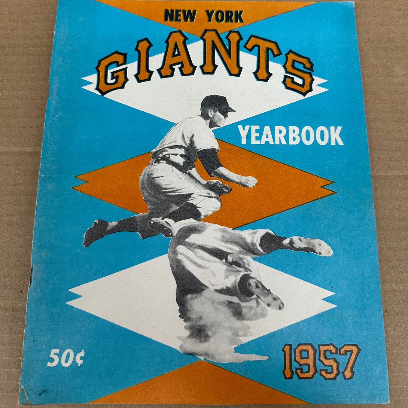 1957 NY Giants Yearbook Ex/Mint
