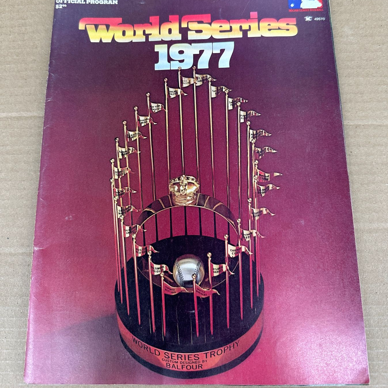 1977 World Series Program Yankees vs. Dodgers Ex/Mint