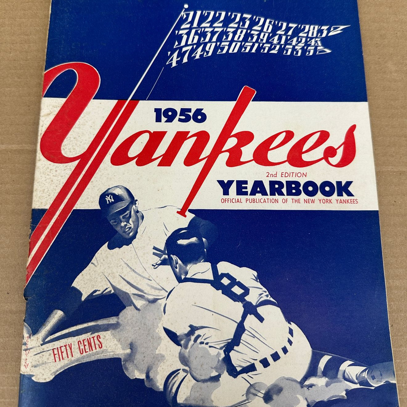 1956 NY Yankees Yearbook Ex