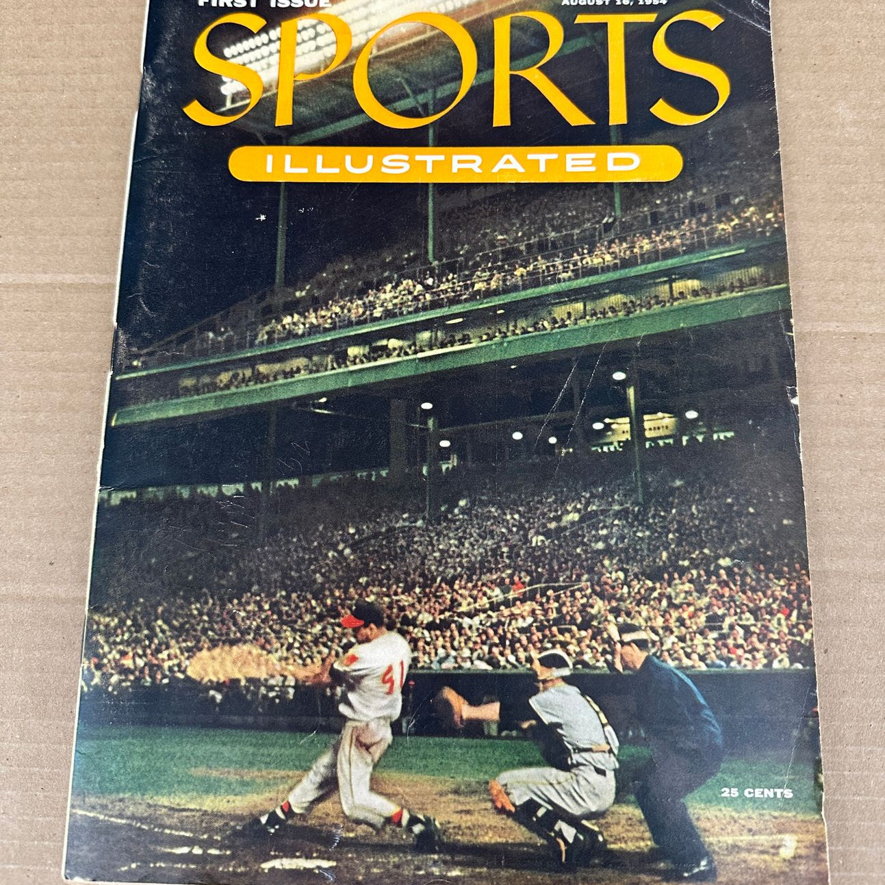 1954 Sports Illustrated 1st Edition with Baseball card inserts Ex