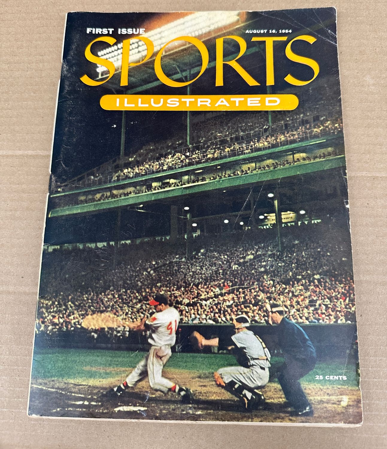 1954 Sports Illustrated 1st Edition with Baseball card inserts Ex