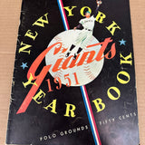 1951 NY Giants Yearbook Ex Mays rookie year