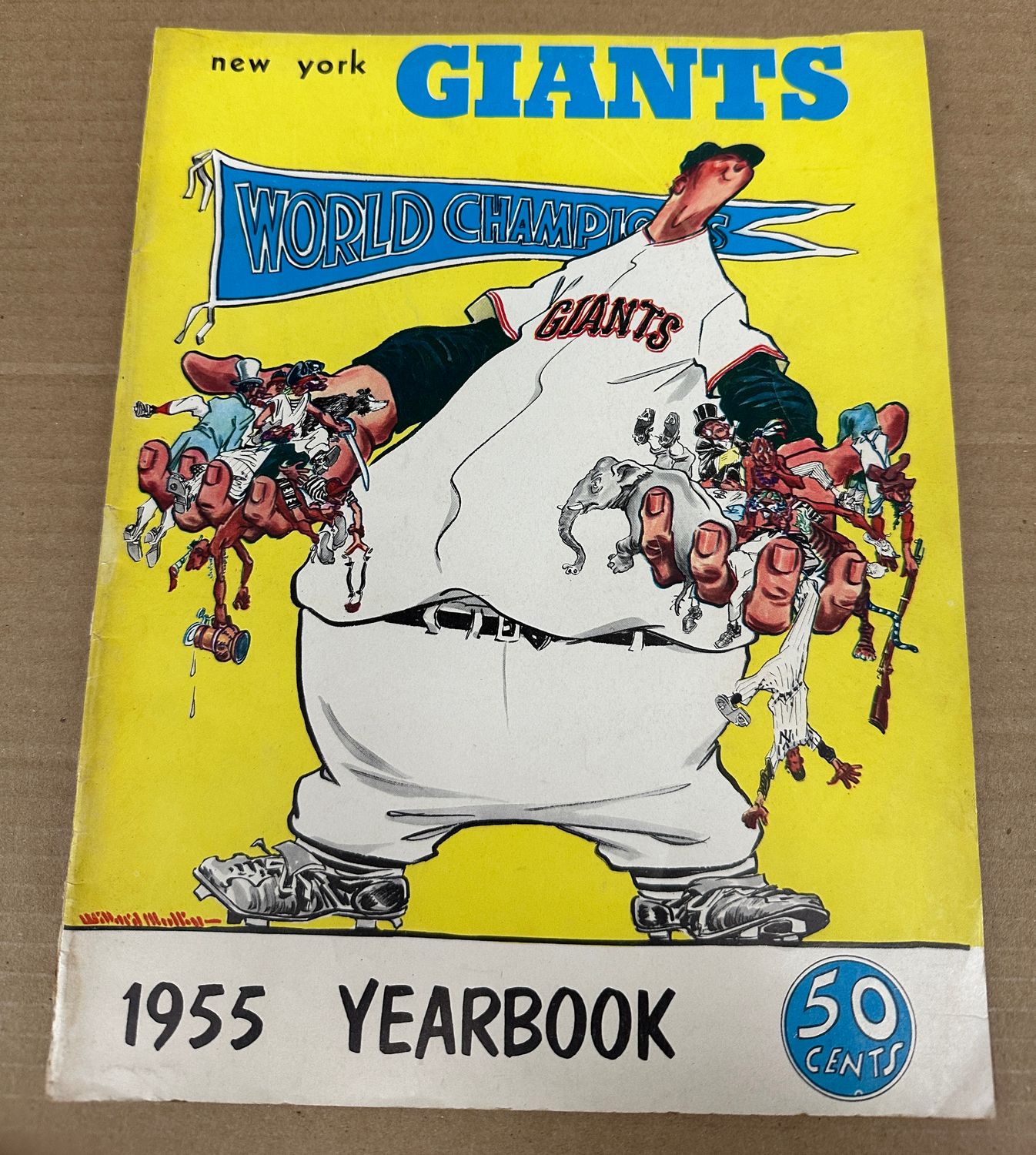 1955 NY Giants Yearbook Ex