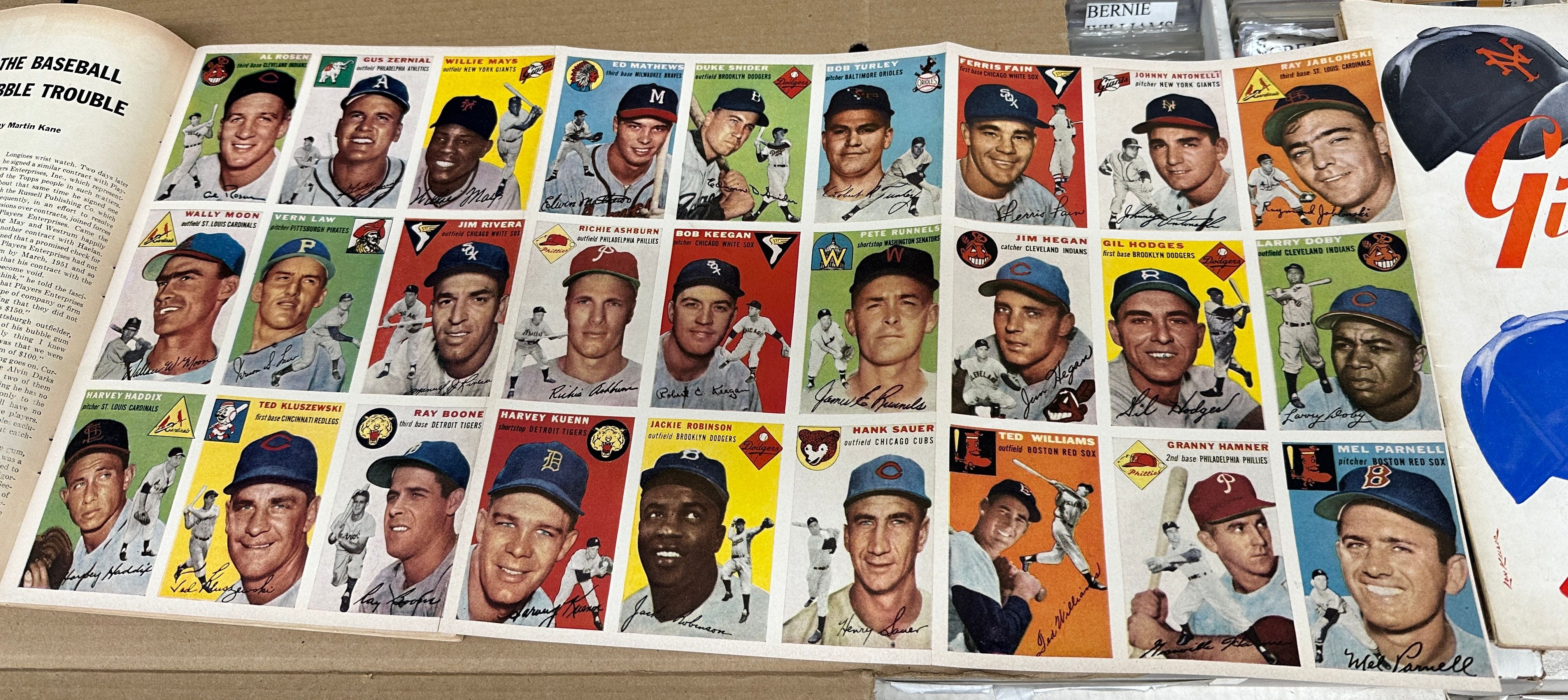 1954 Sports Illustrated 1st Edition with Baseball card inserts Ex