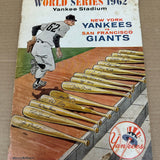 1962 World Series Program Yankees vs. Giants VG