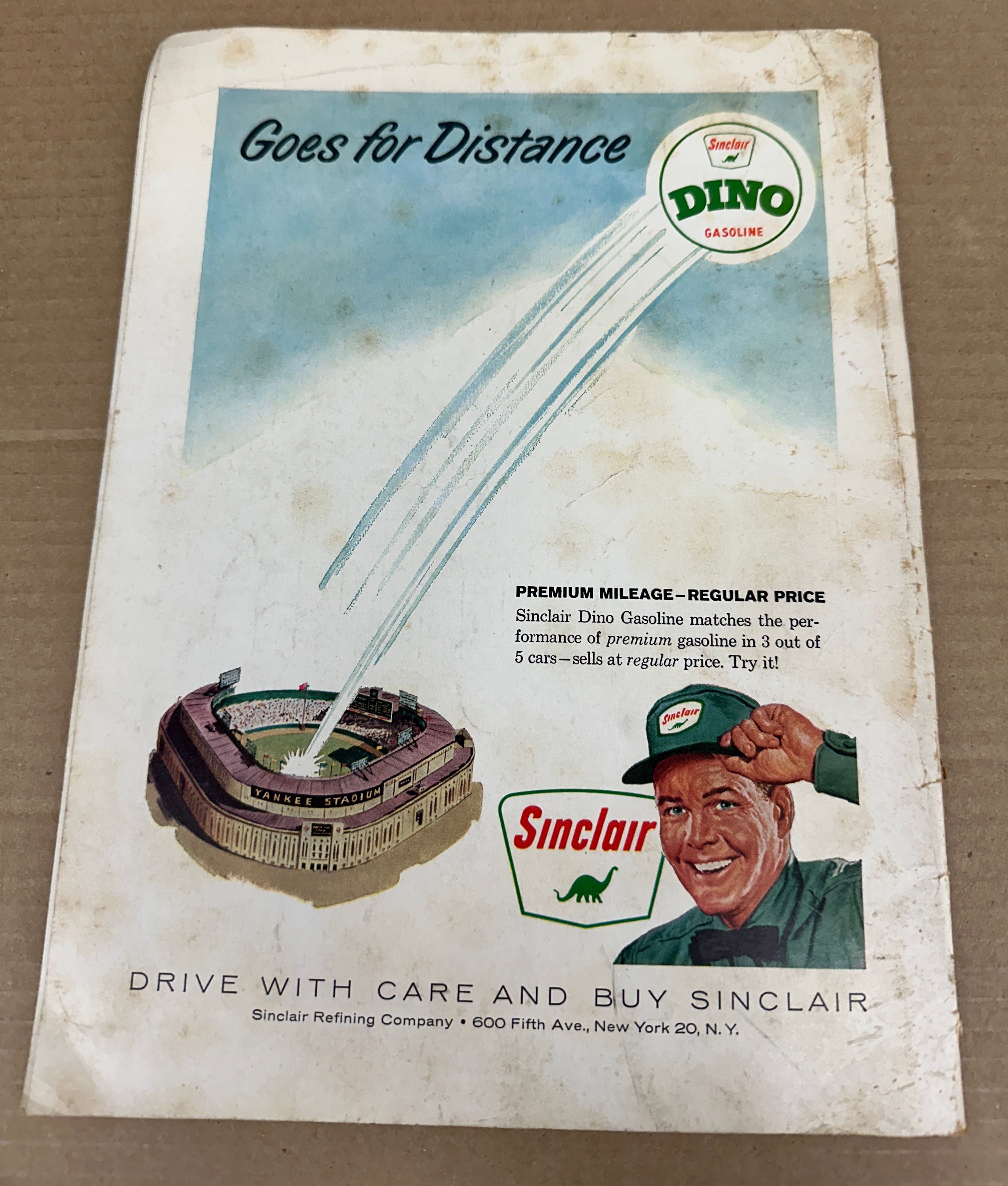 1962 World Series Program Yankees vs. Giants VG