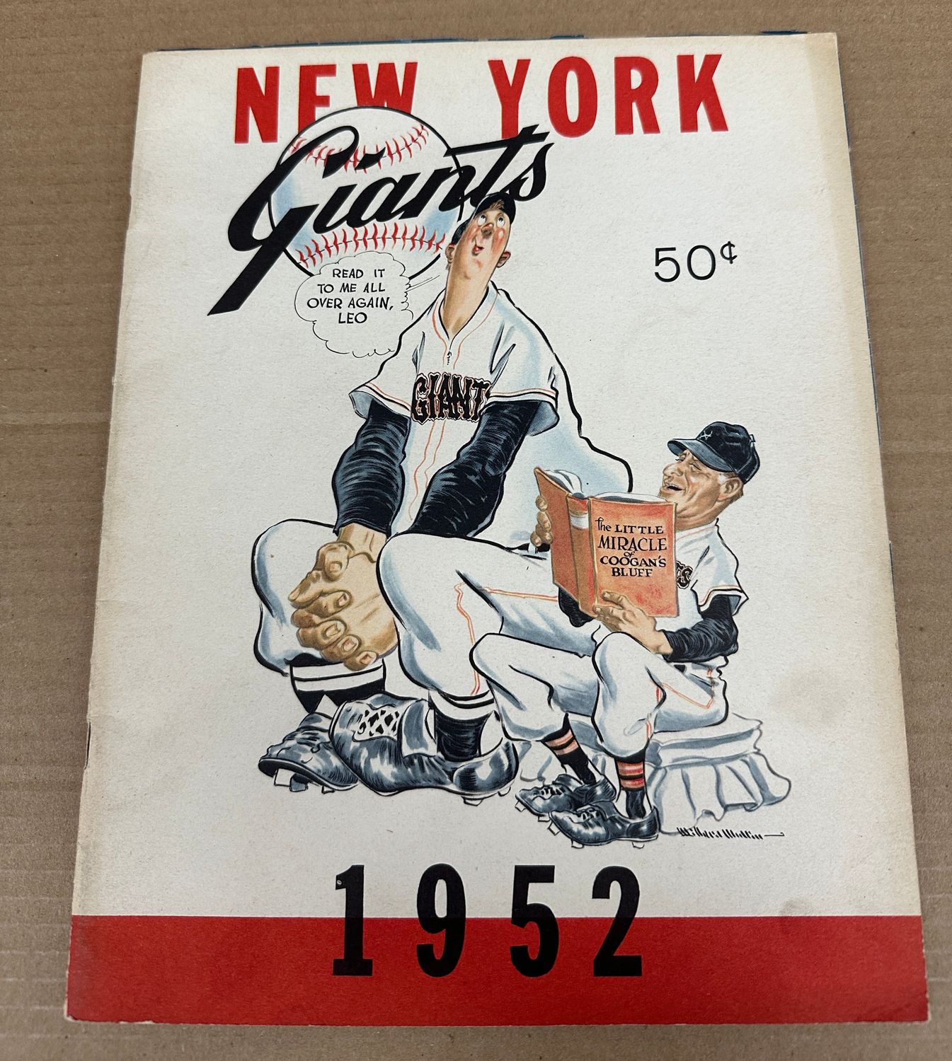 1952 NY Giants Yearbook Ex/Mint