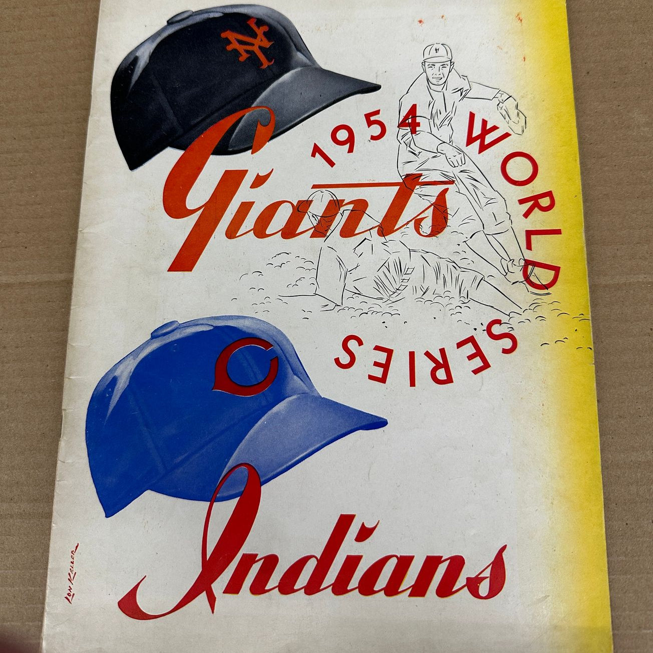 1954 World Series Program Giants vs. Indians  Ex/Mint