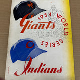 1954 World Series Program Giants vs. Indians  Ex/Mint