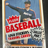 1982 Fleer Sealed Cello Pack w/ Nolan Ryan on Top