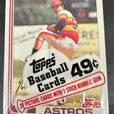 1982 Topps Sealed Cello Pack w/ Nolan Ryan on Top