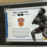 2009/10 National Treasures #8 Walt Frazier NBA Greatest Auto Prime Materials #'d4/5 SGC 10/8.5