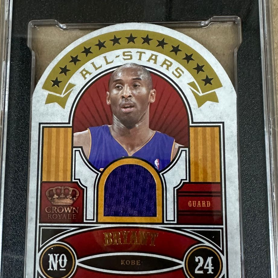 2009/10 Panini Crown Royale #1 Kobe Bryant All Stars Material #'d66/199 SGC 8