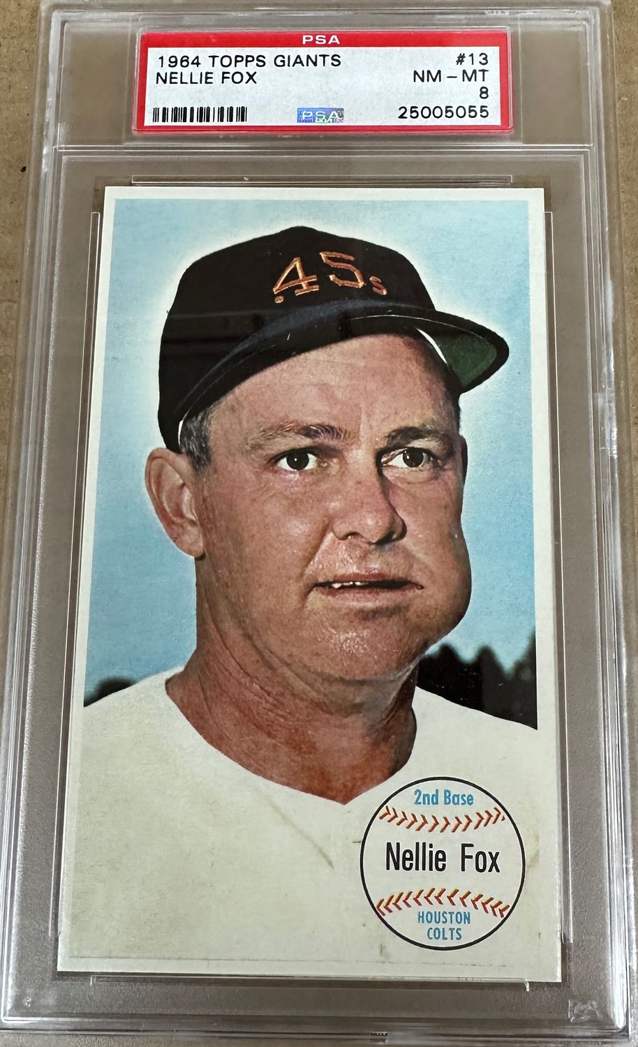 1964 Topps Giants #13 Nellie Fox PSA 8