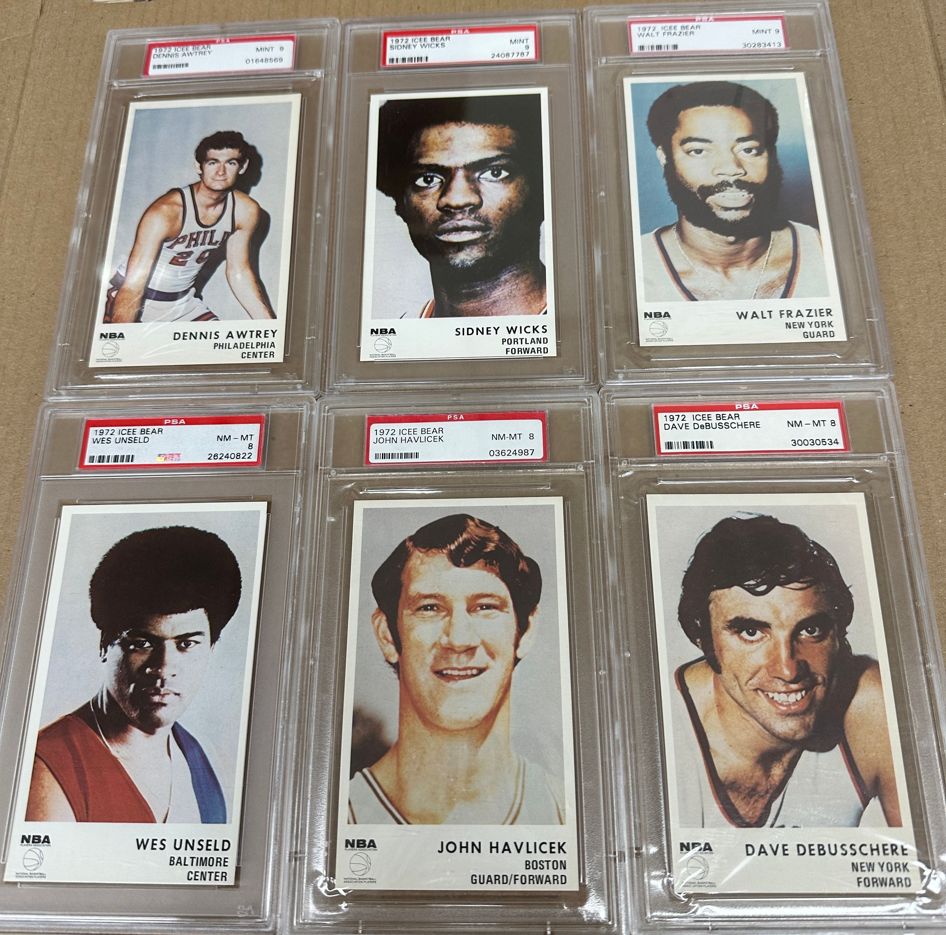 1972 Icee Bear Complete Basketball Set 20 ct. All PSA 8s & 9s