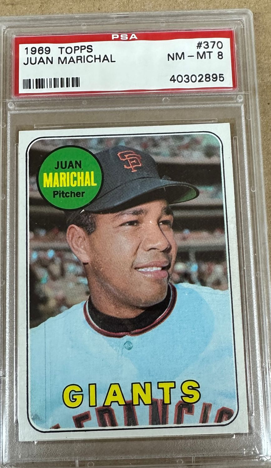 1969 Topps #370 Juan Marichal PSA 8 Well Centered!