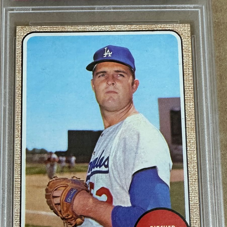 1968 Topps #145 Don Drysdale PSA 8 Well Centered!