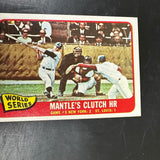 1965 Topps #134 Mickey Mantle Clutch HR World Series Ex/Mint