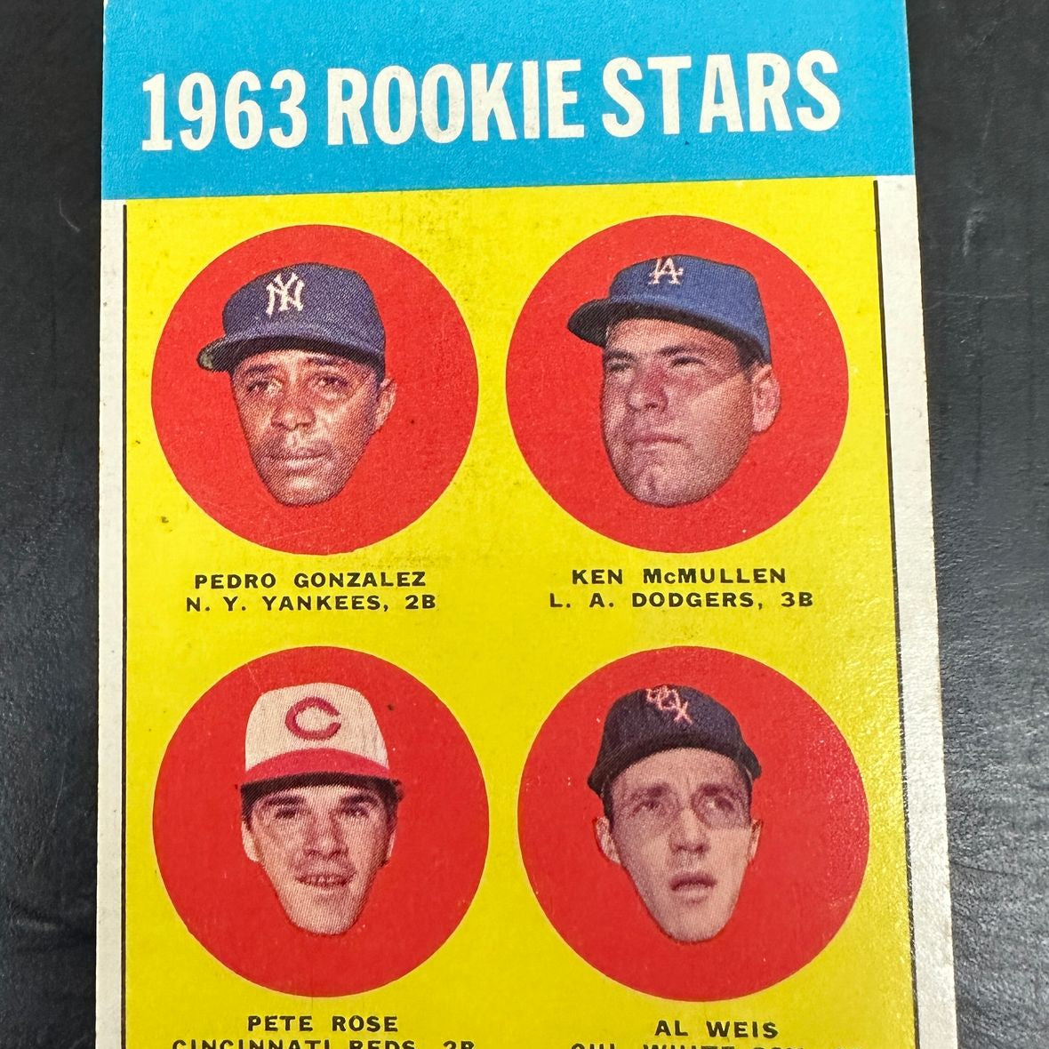 1963 Topps #537 Pete Rose rookie Ex