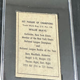 1952 Berk Ross Willie Mays SGC 3