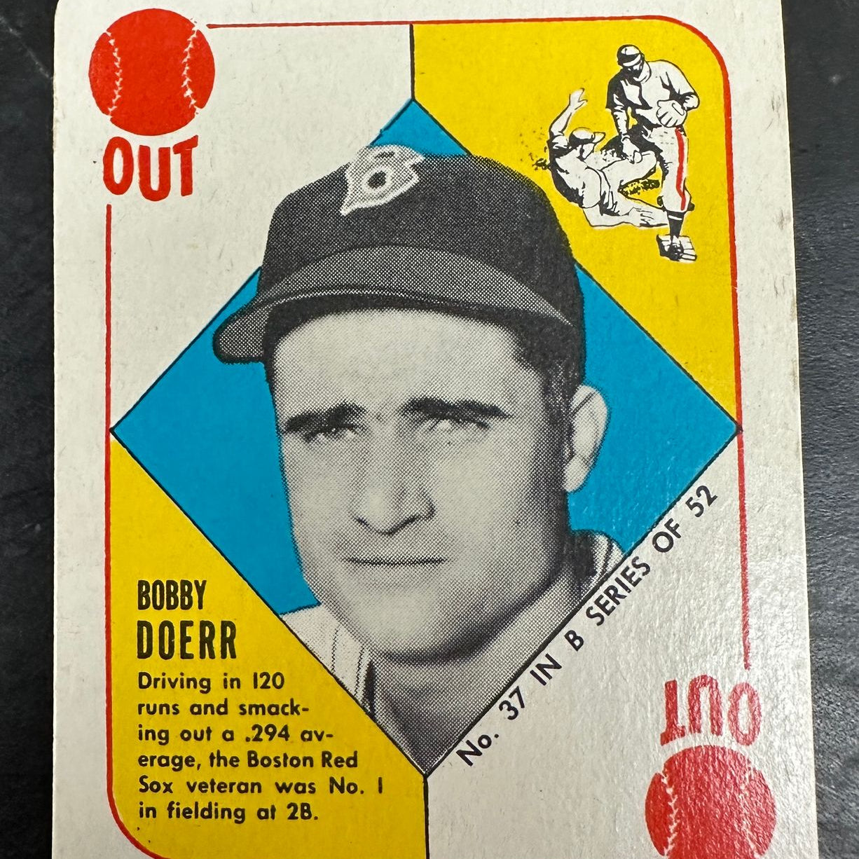 1951 Topps Blue Back Set Break #37 Bobby Doerr Ex/Mint