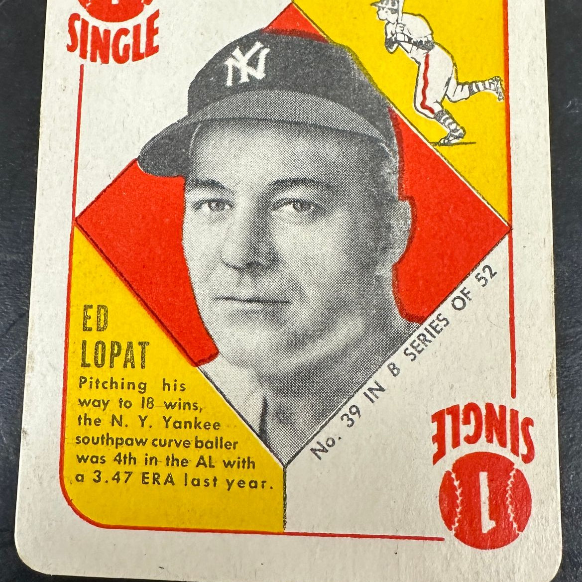1951 Topps Blue Back Set Break #39 Ed Lopat Ex/Mint