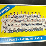 1966 Topps #526 Twins Team Card SP Ex/Mint