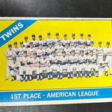 1966 Topps #526 Twins Team Card SP Ex+