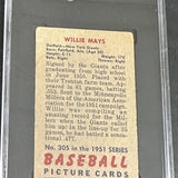 1951 Bowman #305 Willie Mays rookie SGC 2