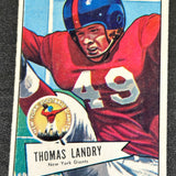 1952 Bowman Large #142 Tom Landry Ex+