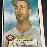 1952 Topps #350 Cal Abrams Fair Tape Residue Back