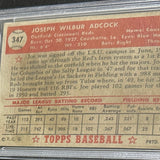 1952 Topps Hi #347 Joe Adcock PSA 2 Nicer