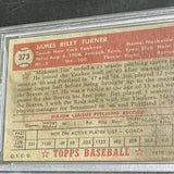 1952 Topps Hi #373 Jim Turner PSA 1 Nicer