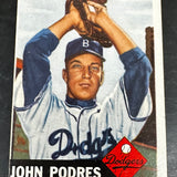 1953 Topps #263 Johnny Podres rookie VG
