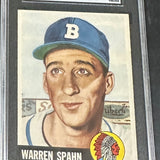 1953 Topps #147 Warren Spahn SGC 5 Ultra Sharp!